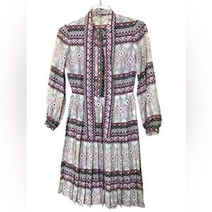 Vintage Abe Schrader by Belle Saunders Dress 1970’s Geometric Print READ